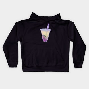 Bubble Boba Tea - Lemon Raspberry Kids Hoodie